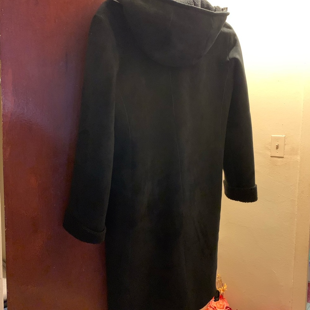 Black Suede long coat